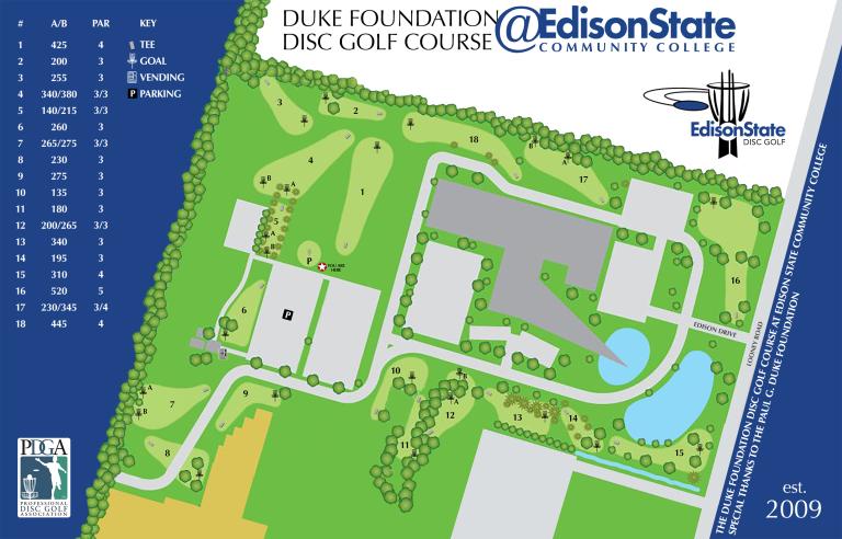 Disc Golf Course Map