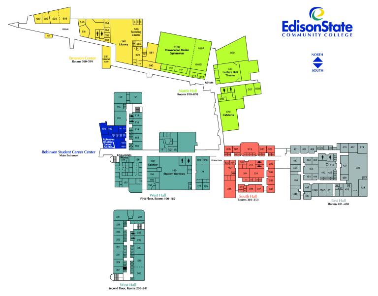 Piqua Room Locator Map