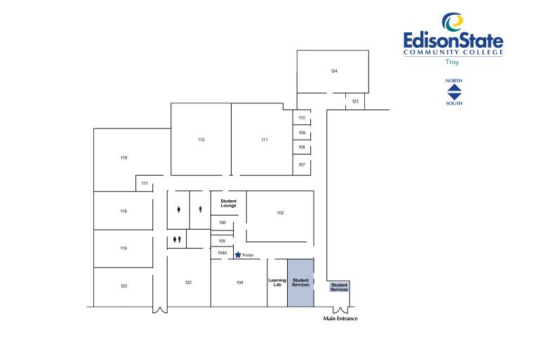 Troy Room Locator Map